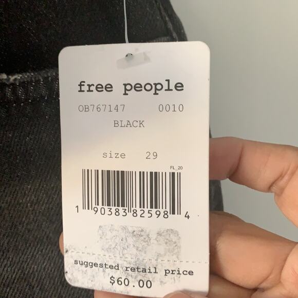 Free People Distressed Raw Hem Skirt - Picture 7 of 8